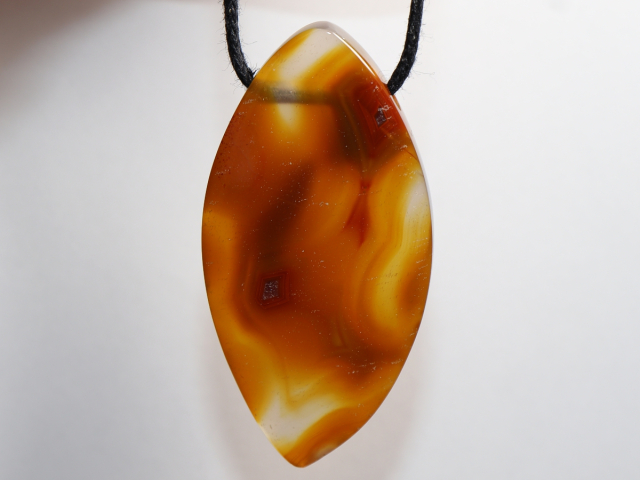 Preview: condor agate with cord or silver 925