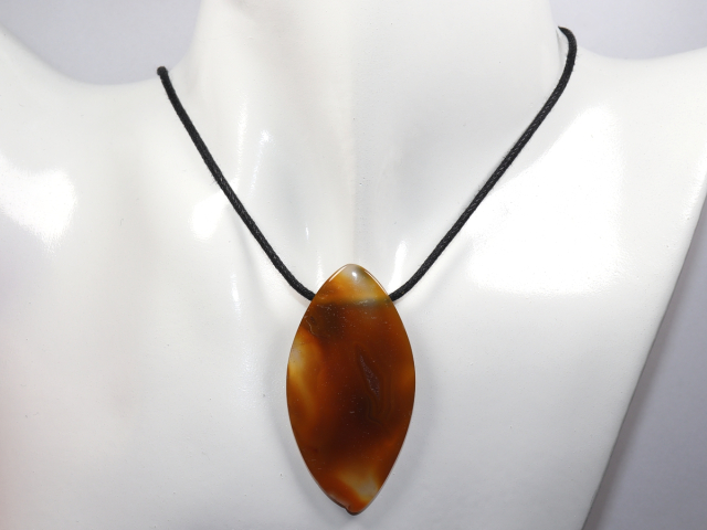 Preview: condor agate with cord or silver 925