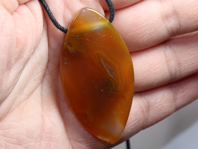 condor agate with cord or silver 925