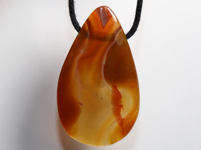 Preview: condor agate with cord or silver 925