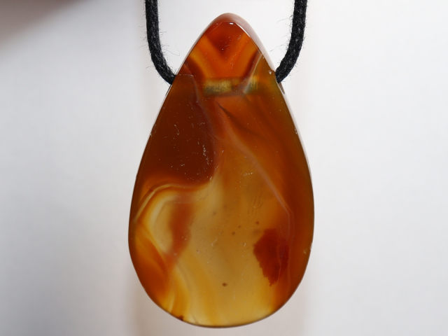 Preview: condor agate with cord or silver 925