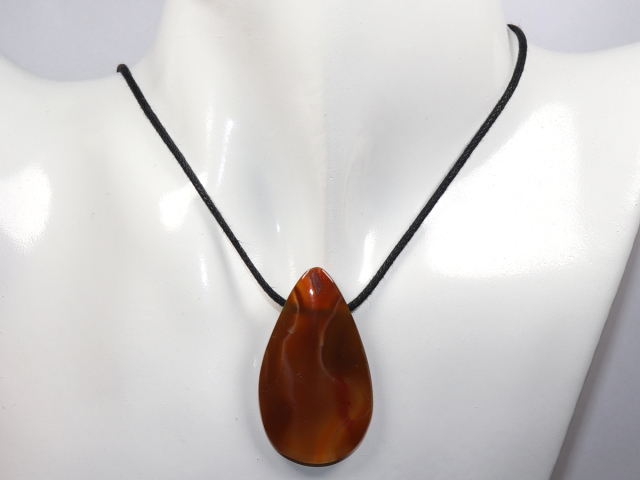 Preview: condor agate with cord or silver 925