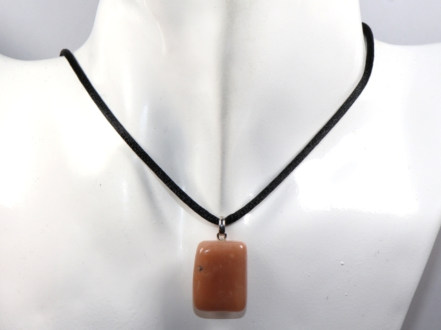 moonstone with cord or silver 925