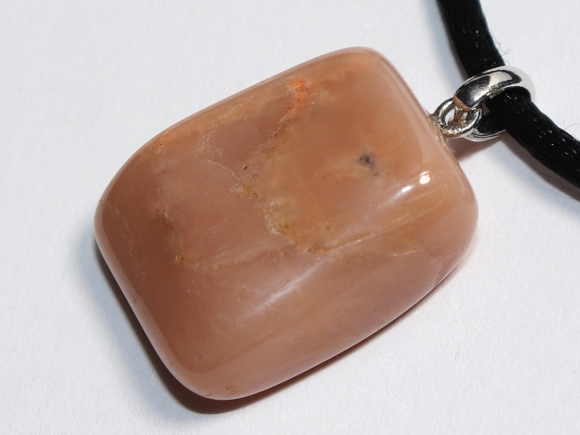 moonstone with cord or silver 925