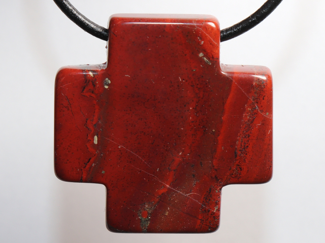 Preview: roter Jaspis mit Band oder Silber 925