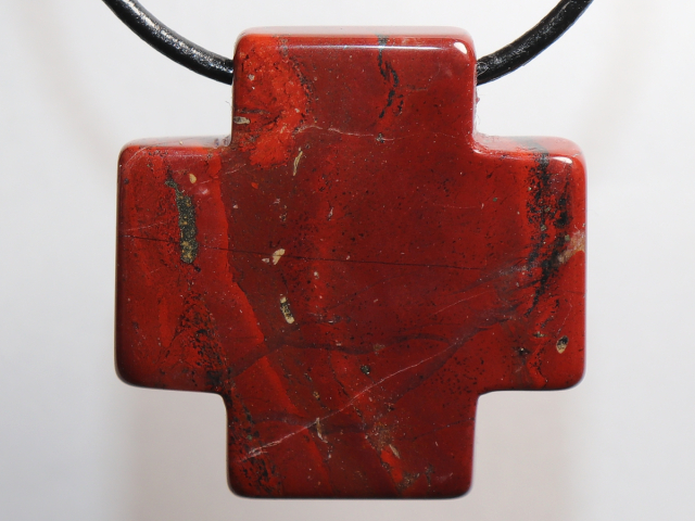 Preview: roter Jaspis mit Band oder Silber 925