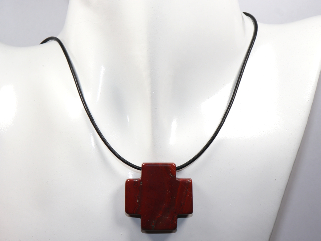 Preview: roter Jaspis mit Band oder Silber 925