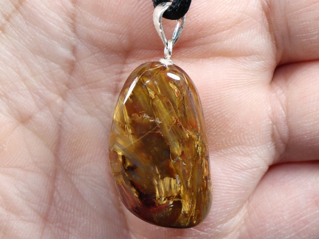 Pietersit mit Band oder Silber 925