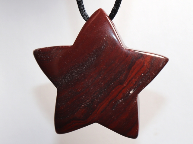 red jasper with cord or silver 925