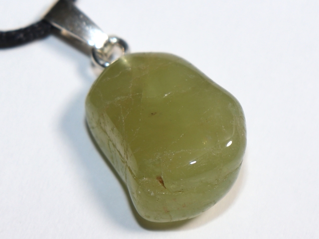 heliodor with cord or silver 925