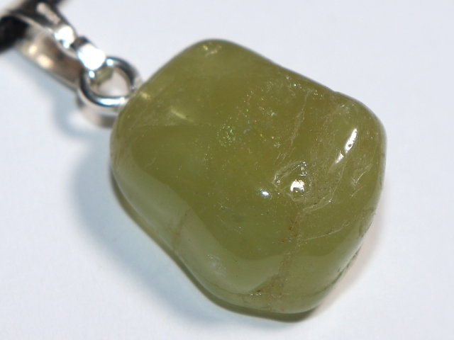 heliodor with cord or silver 925