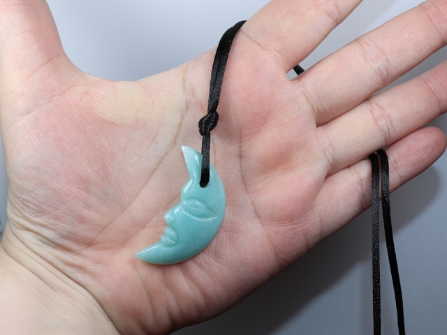 amazonite with cord