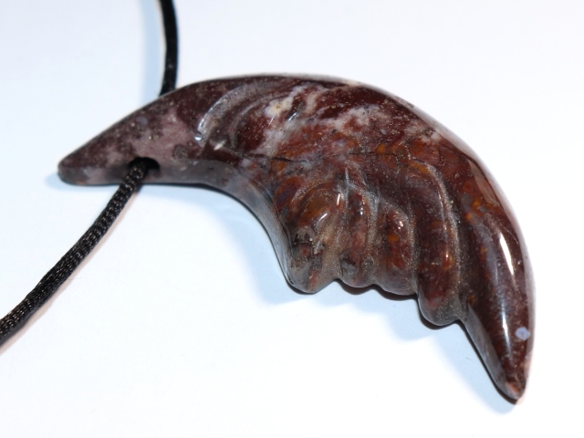 rhodonite with cord or silver 925
