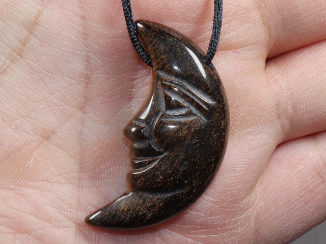 tiger's eye with cord or silver 925