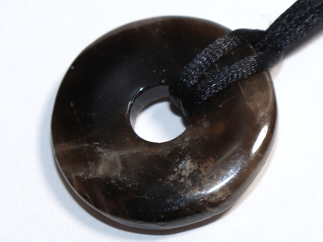 smoky quartz with cord