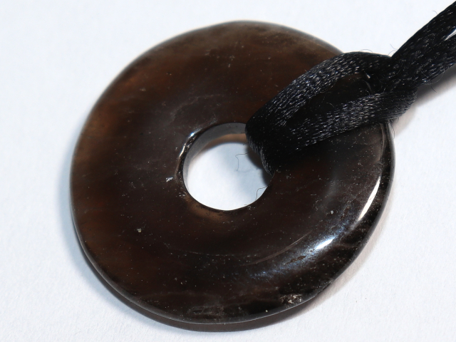 smoky quartz with cord