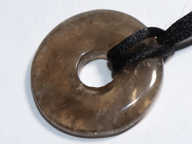 smoky quartz with cord