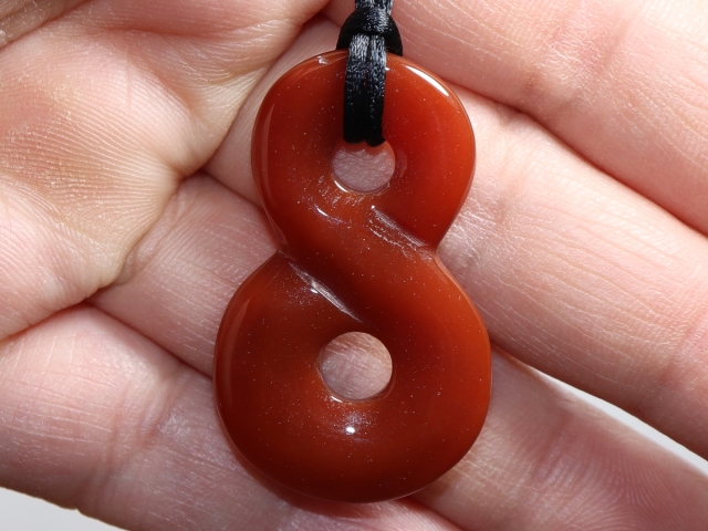carnelian with cord