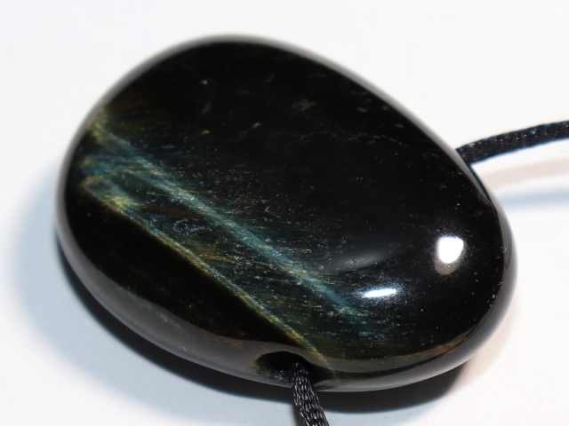 Falkenauge mit Tigerauge mit Band oder Silber 925