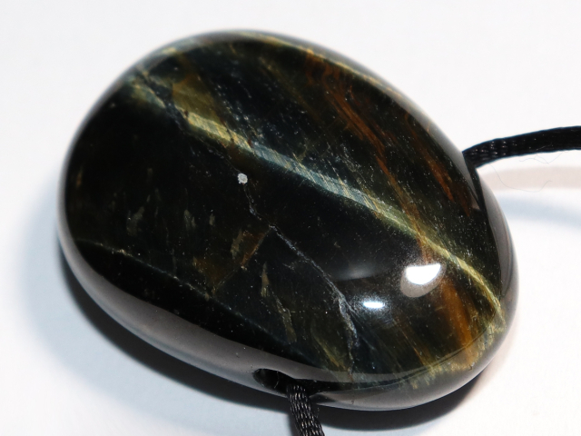 Falkenauge mit Tigerauge mit Band oder Silber 925
