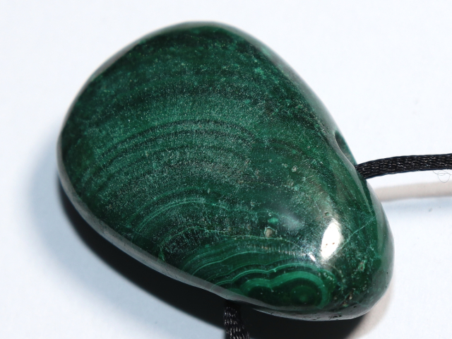 Preview: malachite with cord or silver 925