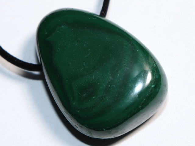 Preview: malachite with cord or silver 925