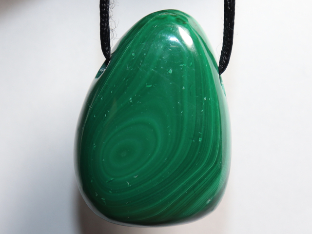 Preview: malachite with cord or silver 925