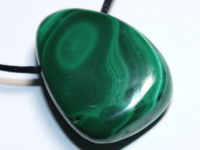 Preview: malachite with cord or silver 925