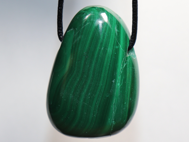 Preview: malachite with cord or silver 925