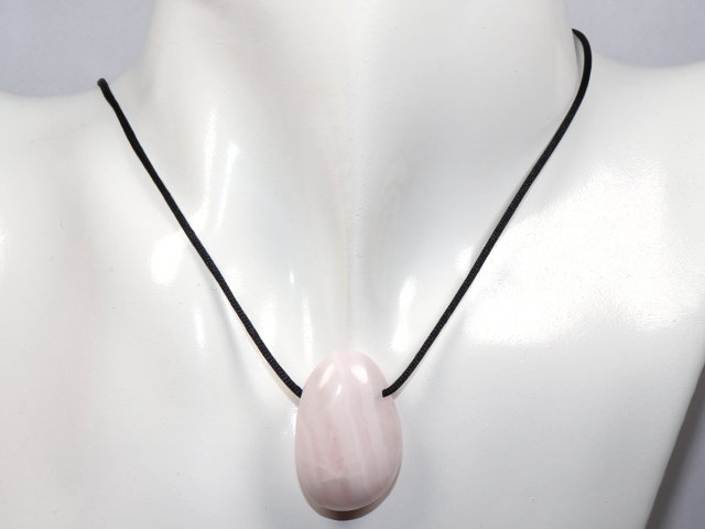 Preview: mangano calcite with cord or silver 925