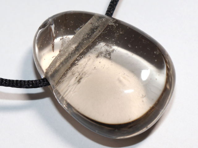 Rauchquarz mit Band oder Silber 925
