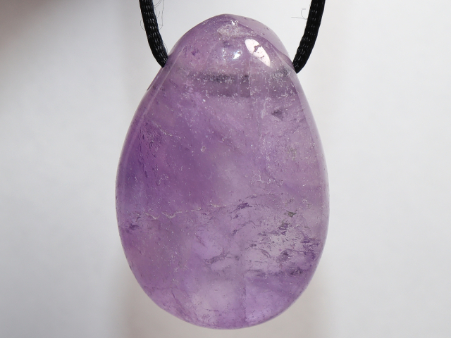 amethyst with cord or silver 925