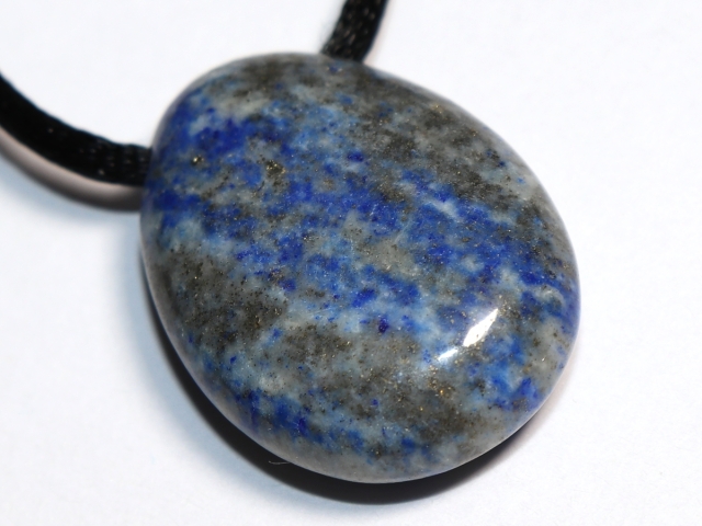 lapis lazuli with cord or silver 925