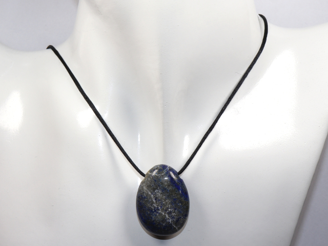 Preview: lapis lazuli with cord or silver 925