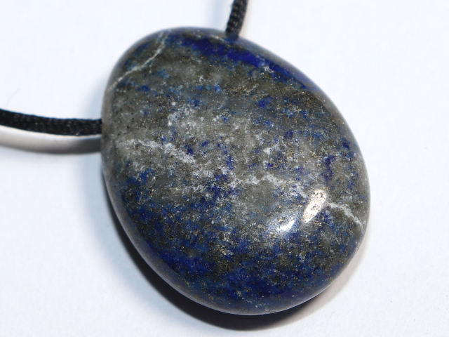 lapis lazuli with cord or silver 925