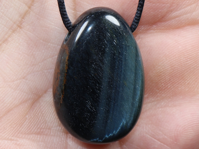 hawks eye with cord or silver 925