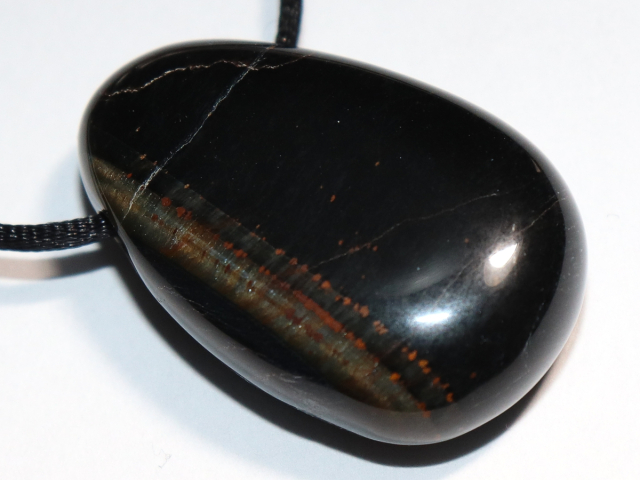 Falkenauge mit Tigerauge mit Band oder Silber 925