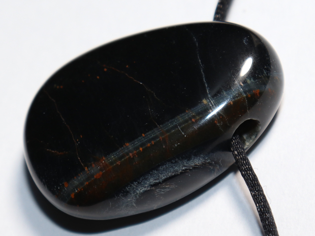 Falkenauge mit Tigerauge mit Band oder Silber 925