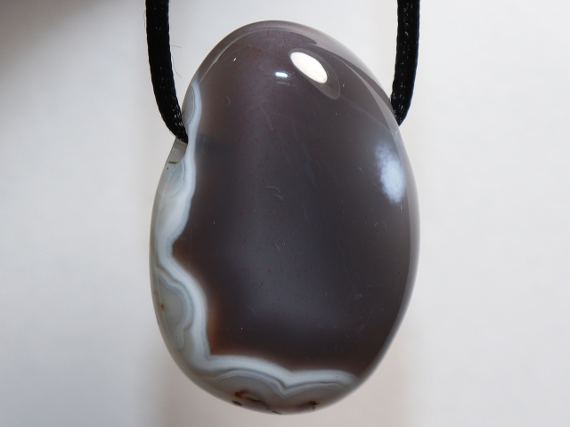 Preview: Botswana agate with cord or silver 925