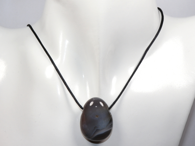 Preview: Botswana agate with cord or silver 925