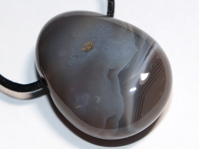Preview: Botswana agate with cord or silver 925