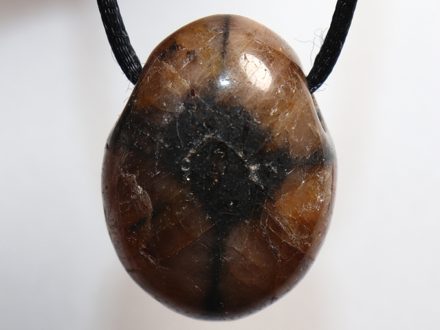 Preview: cross stone with cord or silver 925
