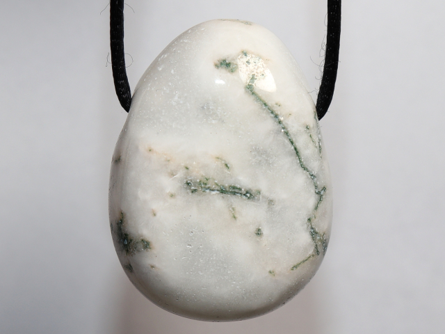 Preview: tree agate with cord or silver 925