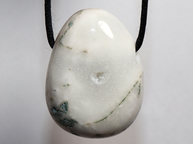 Preview: tree agate with cord or silver 925