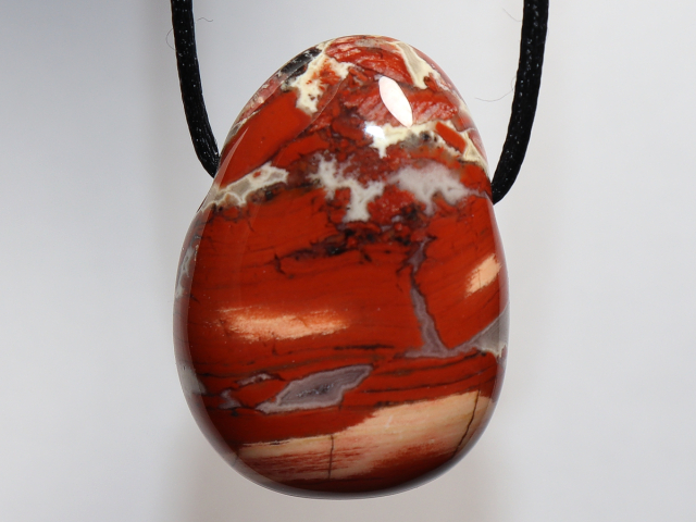 Preview: brecciated jasper with cord or silver 925