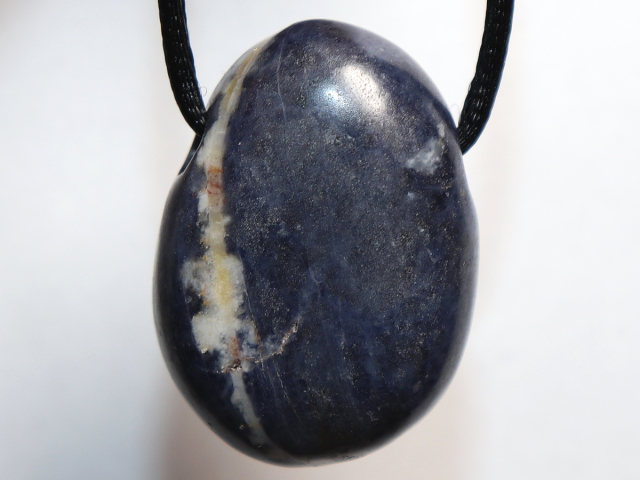 Preview: sapphire with cord or silver 925