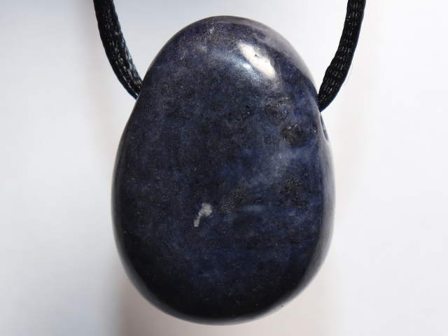 Preview: sapphire with cord or silver 925