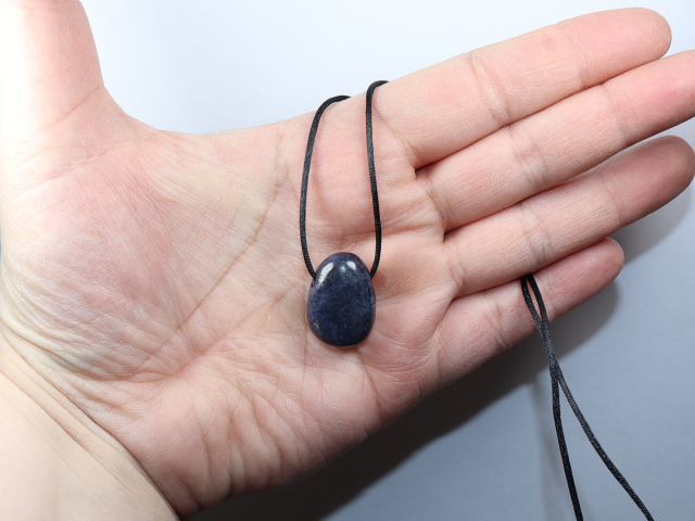 sapphire with cord or silver 925