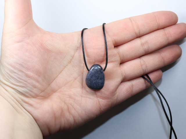 sapphire with cord or silver 925