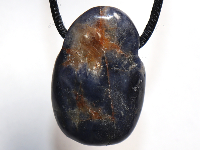 Preview: sapphire with cord or silver 925